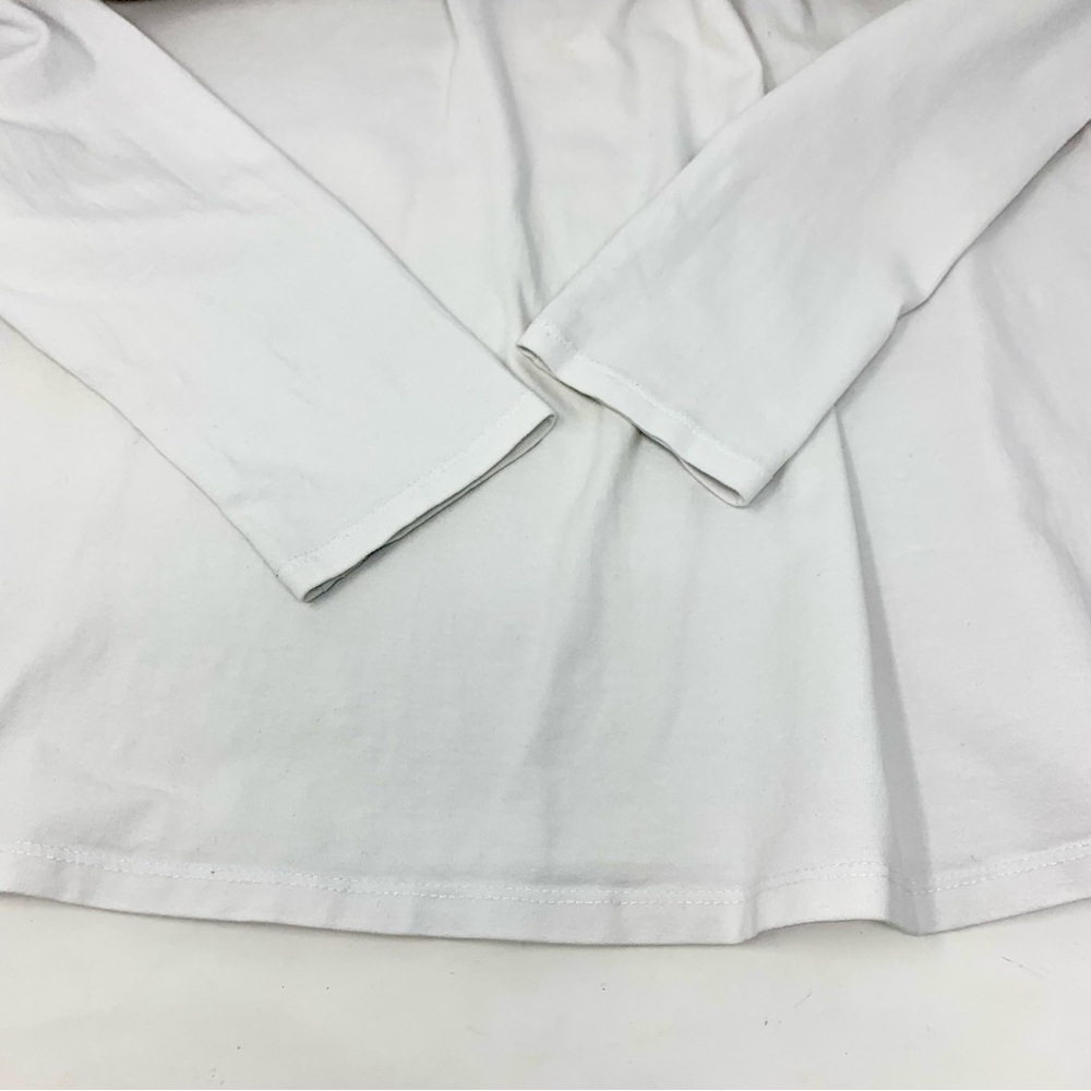 Announcements White Long Sleeve Top T-Shirt Women’s Maternity Blouse size L - Picture 5 of 6